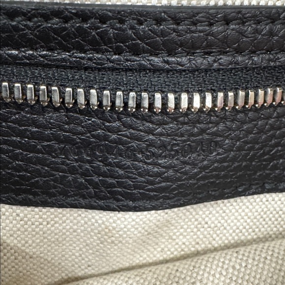 Black Gucci Leather Jumbo Messenger Crossbody Bag - Picture 8 of 9